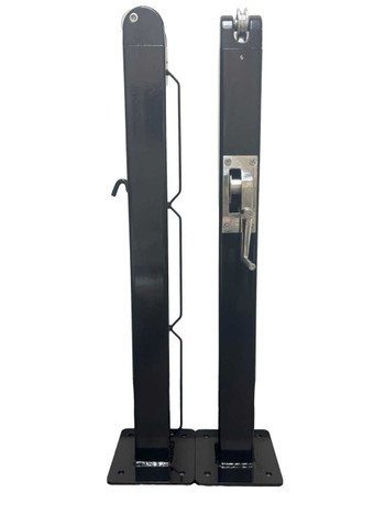 Spartan Titan Pro Surface Mount Pickleball Net Posts - Square - USA Manufactured 2 Spartan Titan Pro Surface Mount Pickleball Net Posts - Square - USA Manufactured