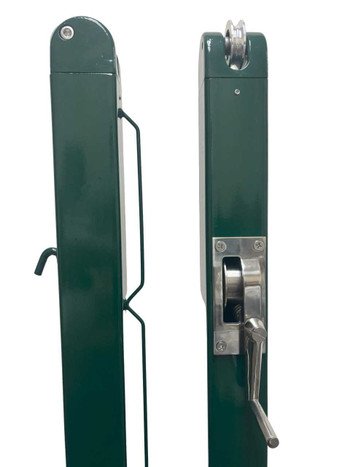 Spartan Titan Pro Surface Mount Pickleball Net Posts - Square - USA Manufactured