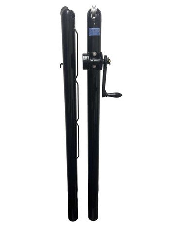 Spartan Titan Pro 2-7/8" Round External Wind Tennis Net Posts - USA Manufactured
