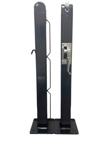 Spartan Titan Pro Surface Mount Pickleball Net Posts - Square - USA Manufactured